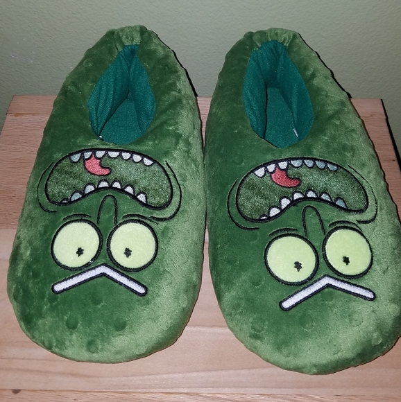 Rick And Morty Pickle Rick Slippers 